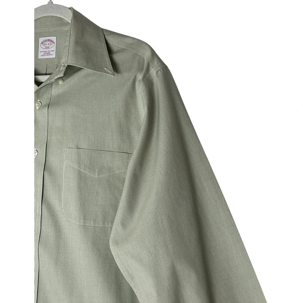 Brooks‎ Brothers Shirt Mens 15 1/2- 4/5 Oxford Cotton Button Down Long Sleeve - Picture 7 of 9